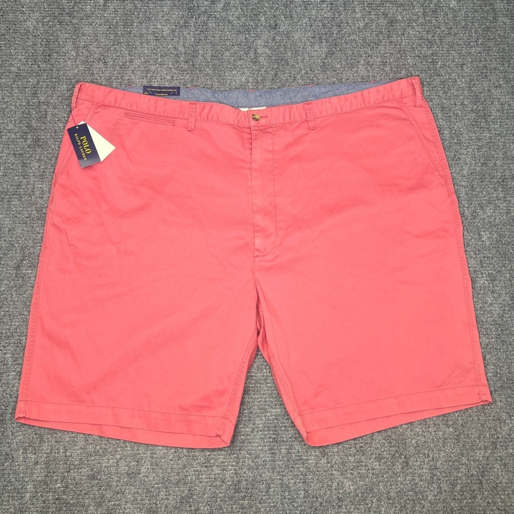 Polo Ralph Lauren Mens Classic Fit Chino Shorts Salmon Pink 56 New 100% Cotton